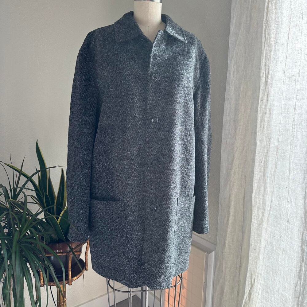 Tommy Bahama Men’s Medium Coat Wool Blend Gray Longline Jacket